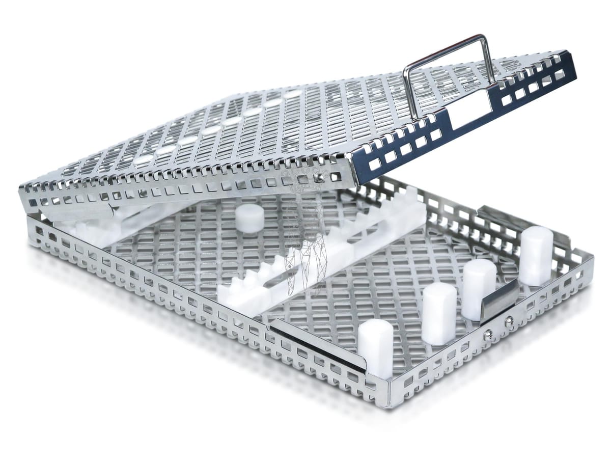 Steri-Wash-Tray 176x273x34mm CONT incl. Silikone/PTFE – Carl Martin, Trays, Sterilization Containers and Accessories