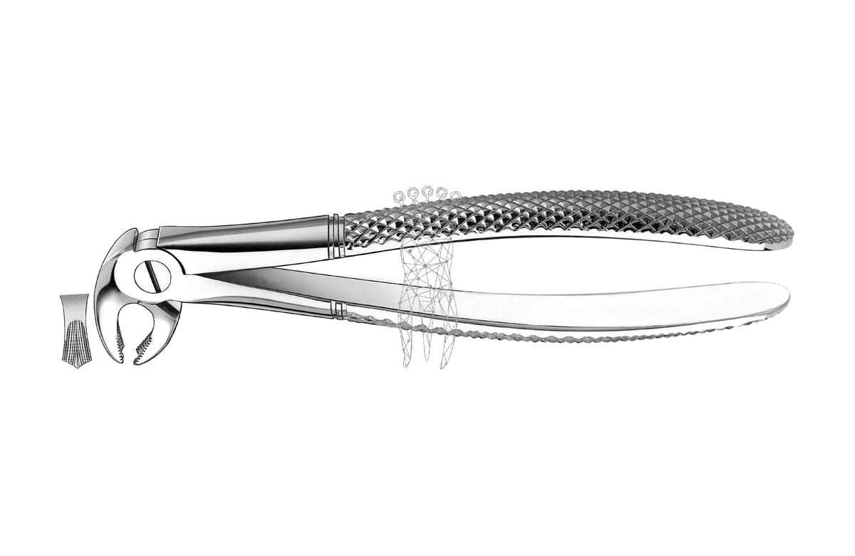 Kinderzahnzange Haftprofil UK Molaren – Carl Martin, Pediatric Extraction Forceps