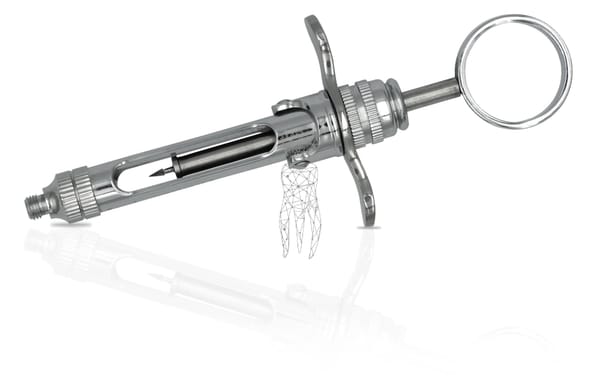 Zylinderampullenspritze 1.8ml metrisches Gewinde - mit Selbstaspiration