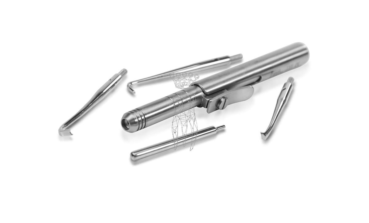 Automatischer Kronenentferner AUTOREM mit 3 Ansätzen 1 Schlüssel – Carl Martin, Crown Cutters, Amalgam Removers