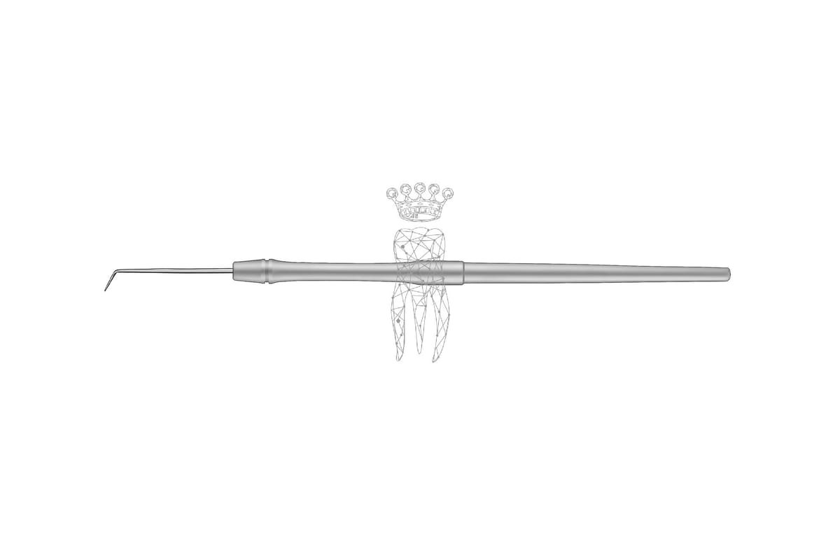 Ligaturen-Sonde starr nach Dr. Ecker 6.0mm massiv Griff – Carl Martin, Explorers