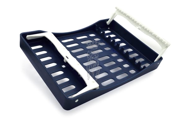 SteriWashTray blau 10 Instrumente 208 x 148 x 26mm