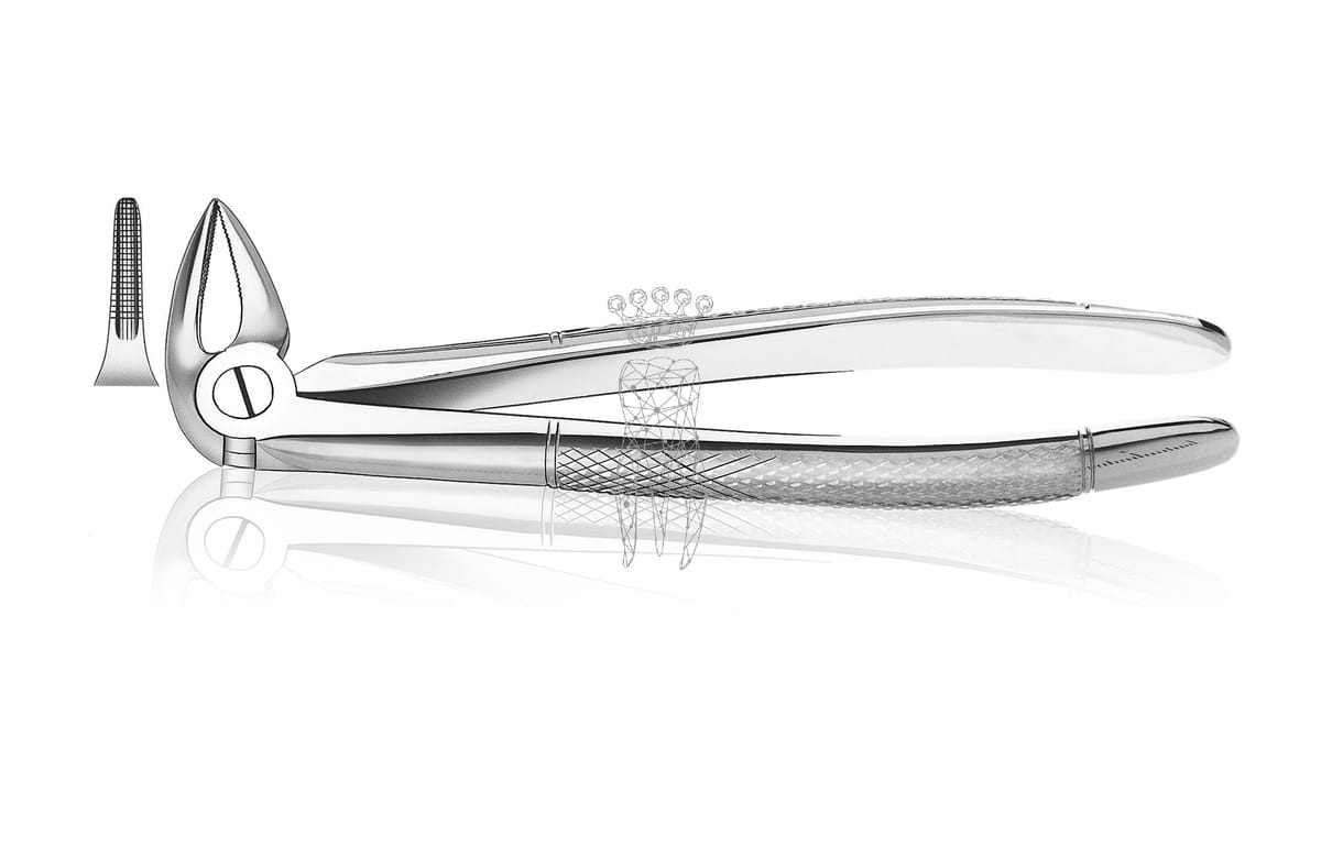 Zahnzange Haftrpofil UK Wurzeln – Carl Martin, Extraction Forceps Lower Jaw