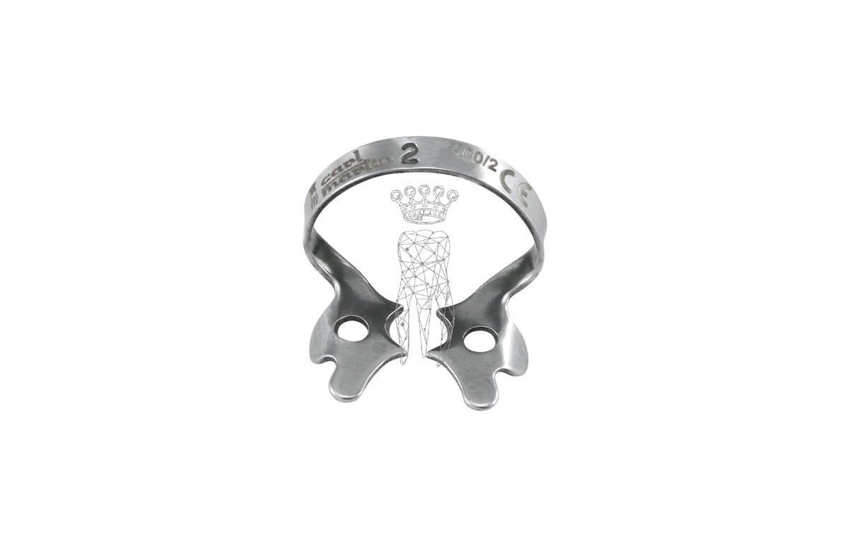 Kofferdamklammer #2 UK Prämolar – Carl Martin, Rubber Dam Clamps