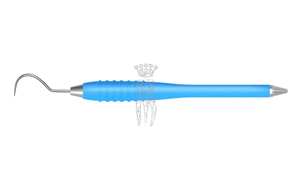 Zahnsonde einendig Kuhhorn Fig. 23 Colori-Silicon – Carl Martin, Sonden