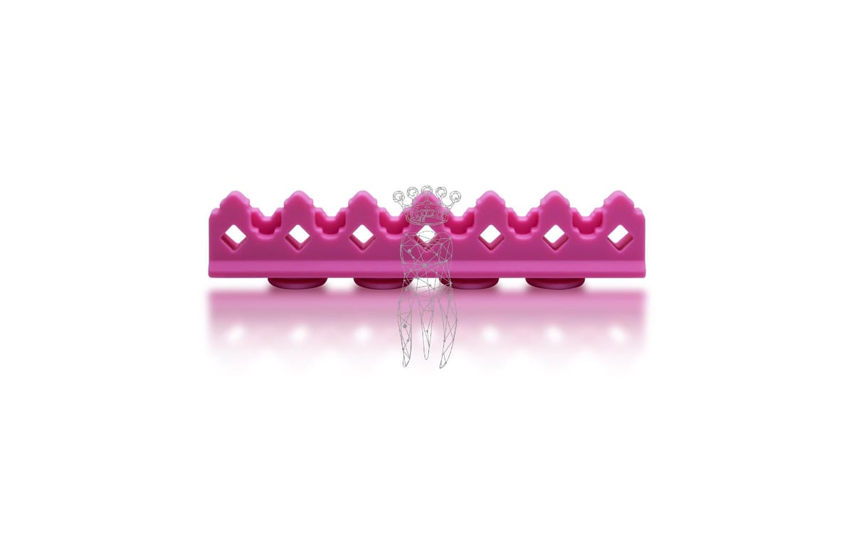 Silikon Auflage f. 3029-S + CLIP-S 6 Instrumente - pink – Carl Martin, Sterilization Accessories