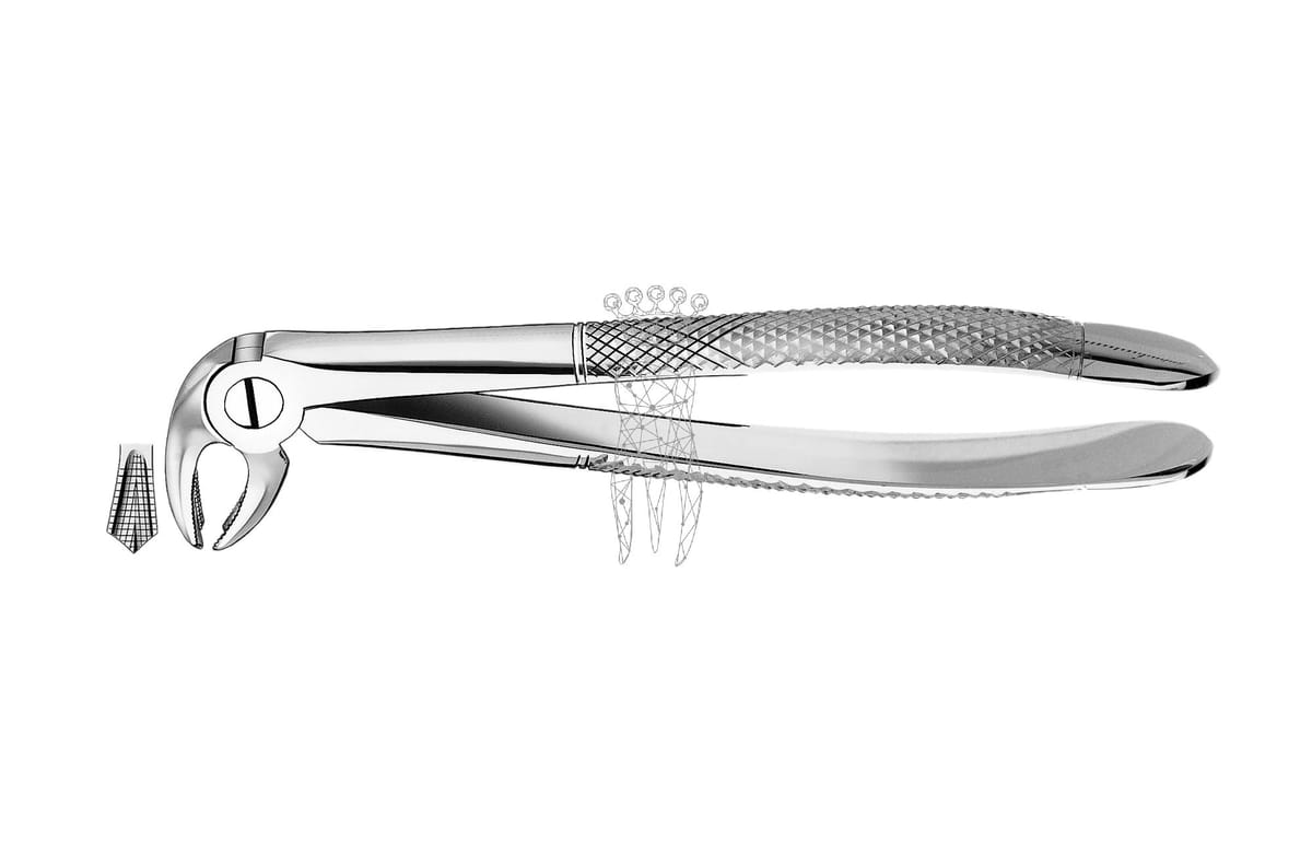 Zahnzange Haftprofil UK Molaren – Carl Martin, Extraction Forceps Lower Jaw
