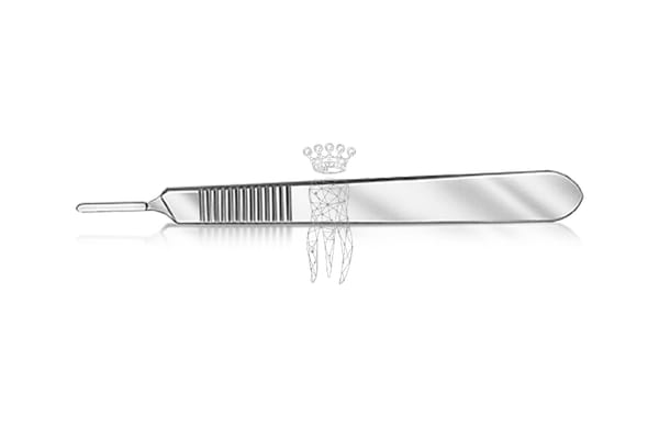 Skalpellklingenhalter massiv rostfrei für Klingen 10,11,12,12D,15,15C