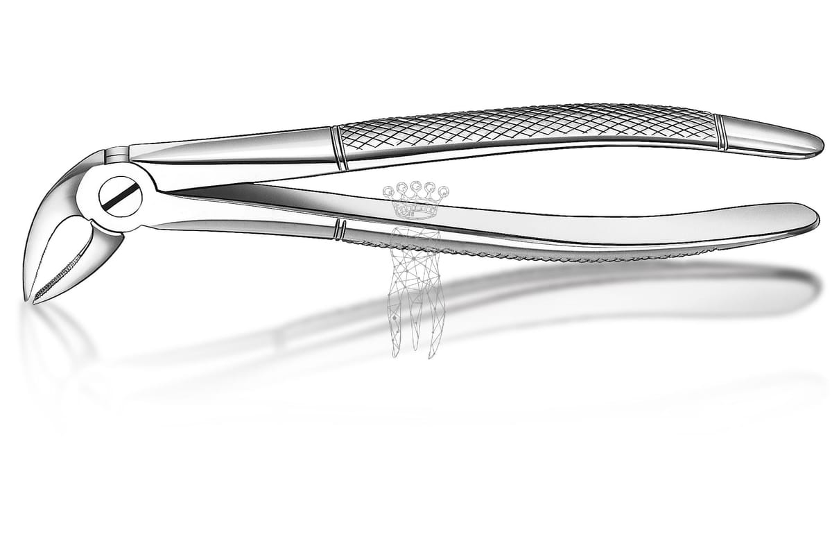 Zahnzange Haftprofil UK Schneide-/Eckzähne – Carl Martin, Extraction Forceps Lower Jaw