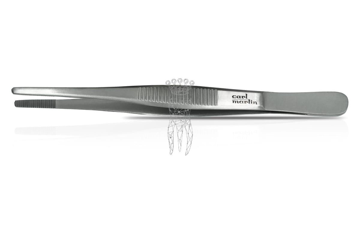 Pinzette anatomisch 12cm – Carl Martin, Pinzetten