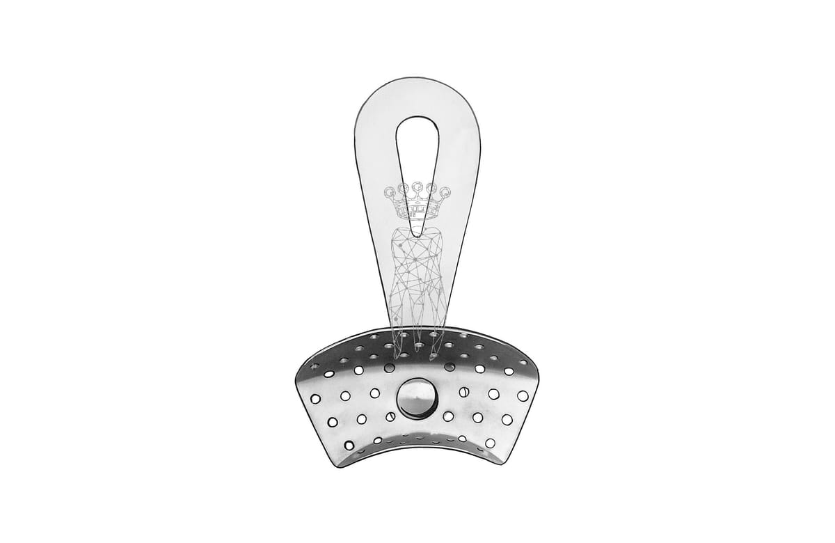 Abdrucklöffel Universal mit drehbarem Griff - gelocht – Carl Martin, Disposable Impression Trays