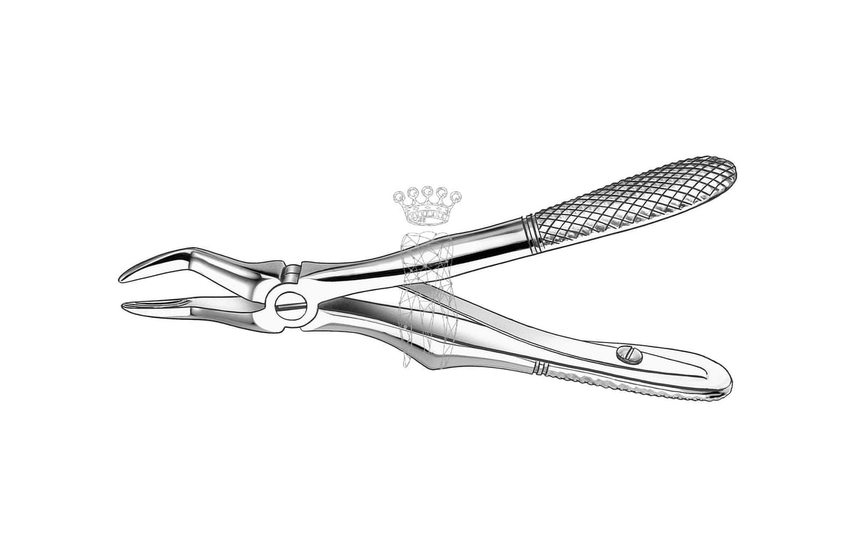 Kinderzahnzange Haftprofil mit Feder OK Wurzeln – Carl Martin, Pediatric Extraction Forceps