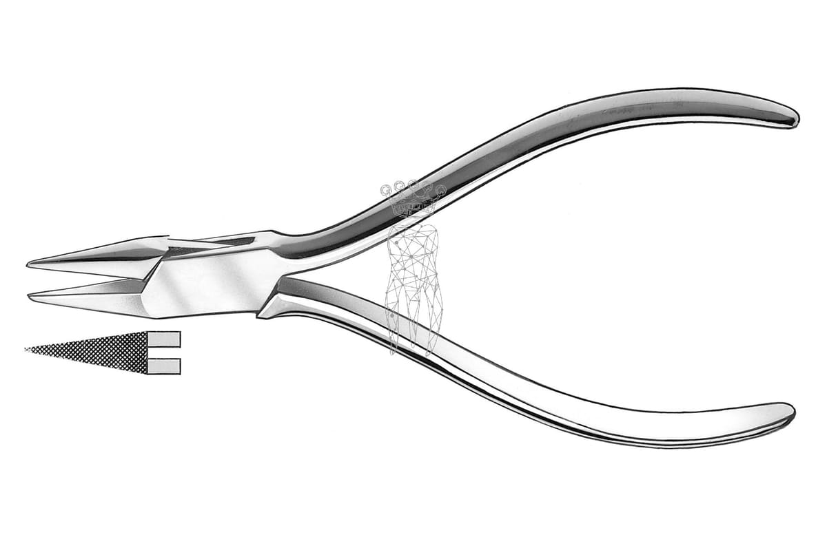 Flach-Spitzzange, gerieft RS DUROLINE – Carl Martin, Laboratory Pliers
