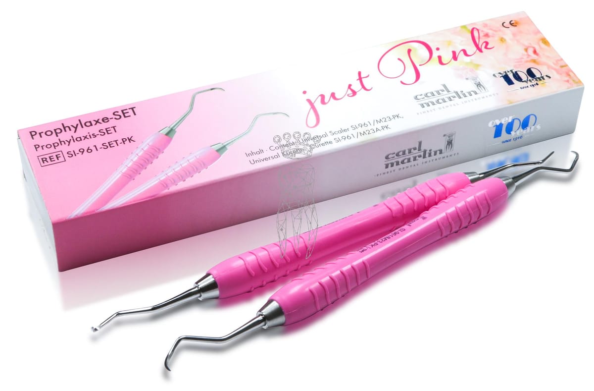 Prophylaxe-SET Colori-Silicon SI-961/M23-PK + M23A-PK – Carl Martin, Prophylaxegeräte und Zubehör