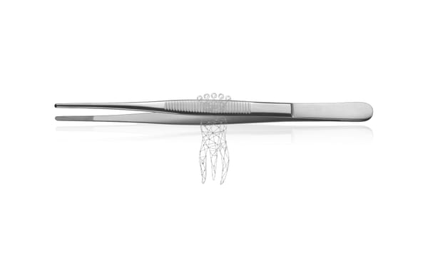 Pinzette anatomisch fein 16cm kreuzgerieft 0.4mm