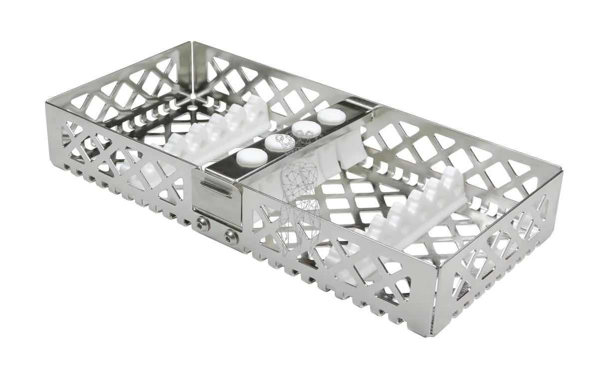Steri-Wash-Tray 190x90x34mm 6 Instrumente - Silikone weiß – Carl Martin, Trays, Sterilization Containers and Accessories