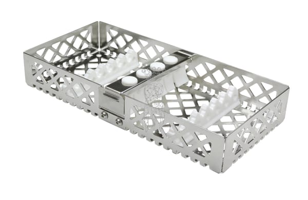 Steri-Wash-Tray 190x90x34mm 6 Instrumente - Silikone weiß