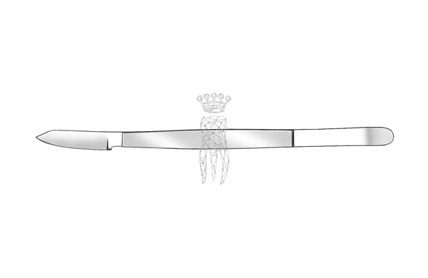 Wachsmesser Metall 13cm