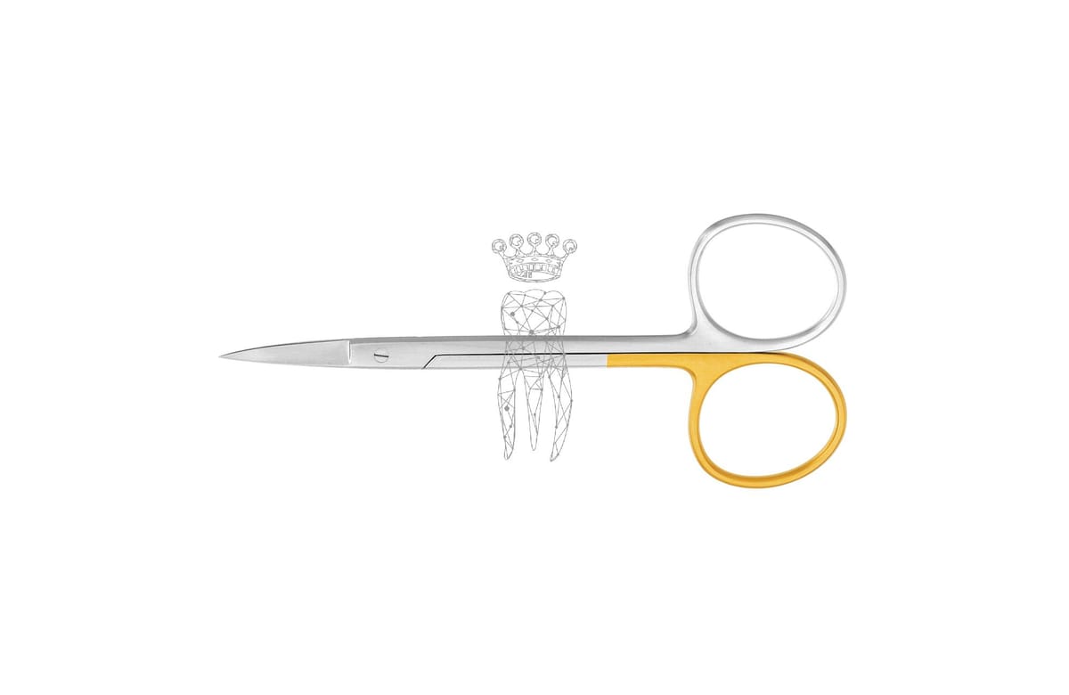 Super-Cut Zahnfleischschere gebogen 12cm grosse Ringe matt. – Carl Martin, Gingivectomy Knives - Gum Scissors