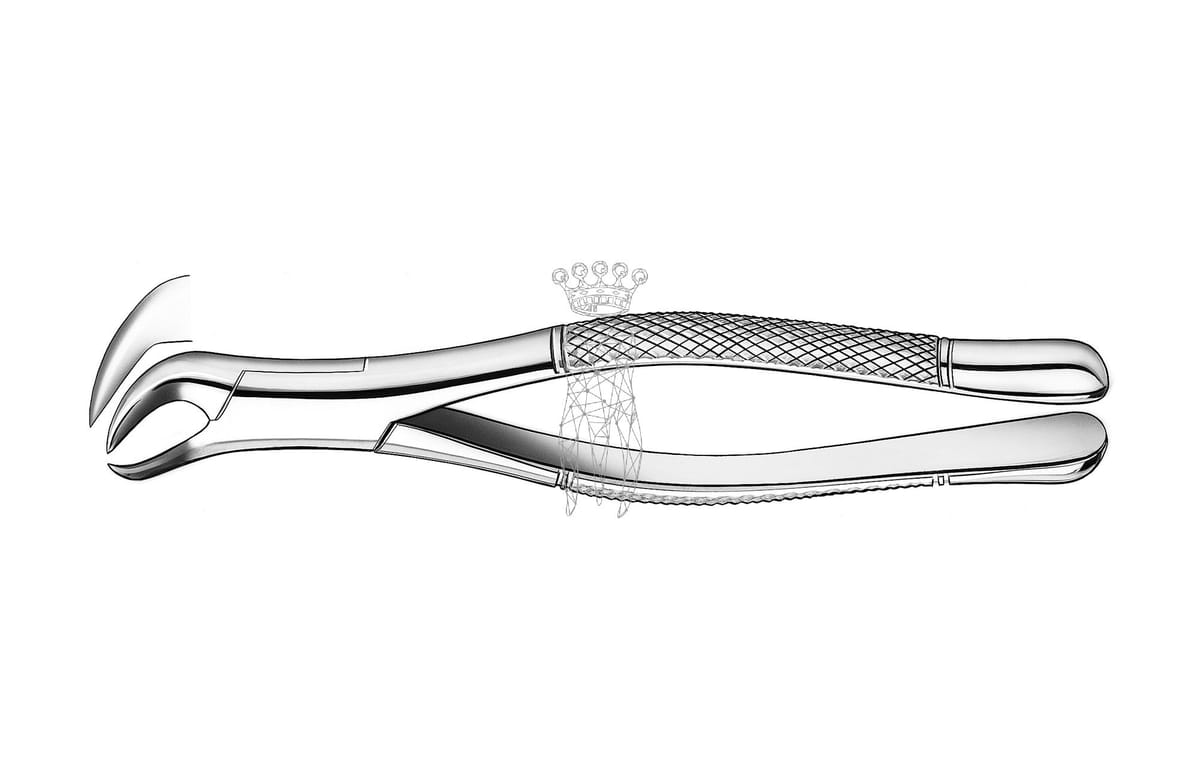 Zahnzange amerikanische Form UK Molaren – Carl Martin, Extraction Forceps Lower Jaw