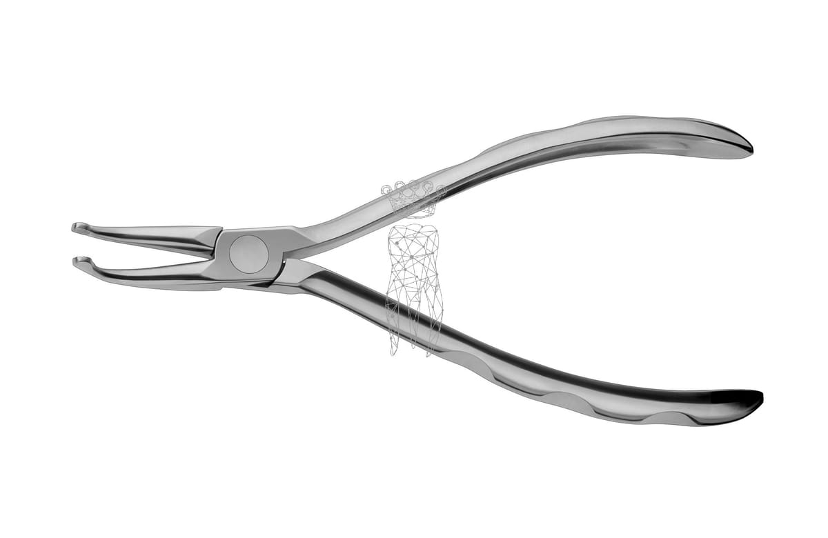 How Zange abgewinkelt 14.5cm mit kreuzverzahnten Arbeitsenden – Carl Martin, Pliers