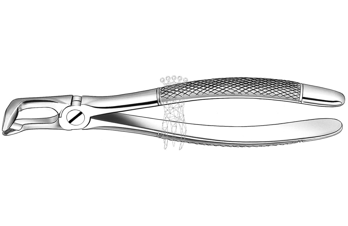 Zahnzange UK Weisheit – Carl Martin, Extraction Forceps Lower Jaw
