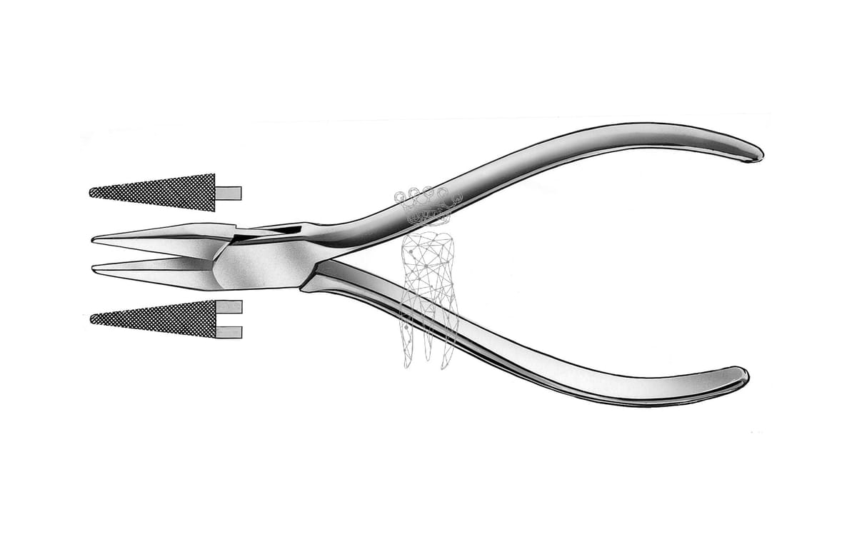 Flachzange Goslee, gerieft RS – Carl Martin, Laboratory Pliers