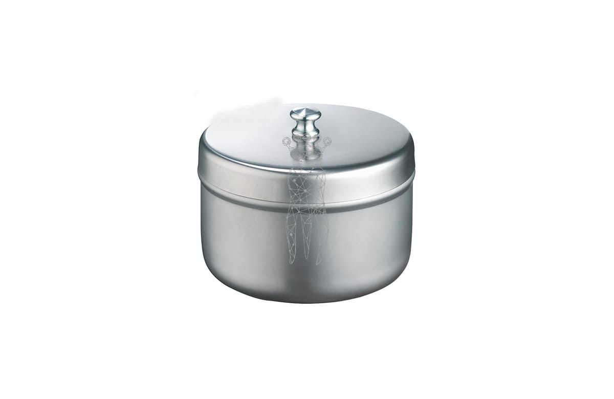 Wattebehälter Edelstahl Ø=100 H=65mm – Carl Martin, Trays, Sterilization Containers and Accessories