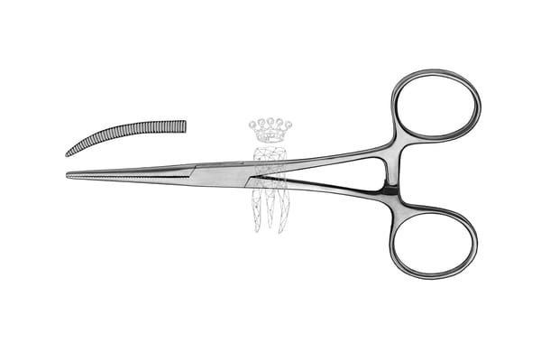 Aterienklemme Pean gebogen14cm