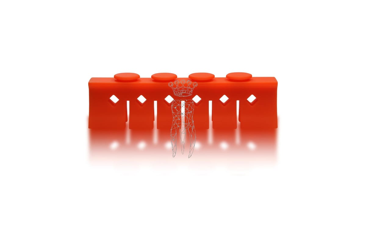 Silikon Niederhalter 3029-S + CLIP-S 6 Instrumente - orange – Carl Martin, Trays, Sterilcontainer und Zubehör