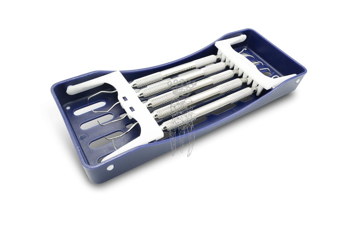 Paro-Set im SteriWashTray 3030-S-BL 972/H6-H7,5-6,7-8,11-12,13-14 – Carl Martin, Küretten