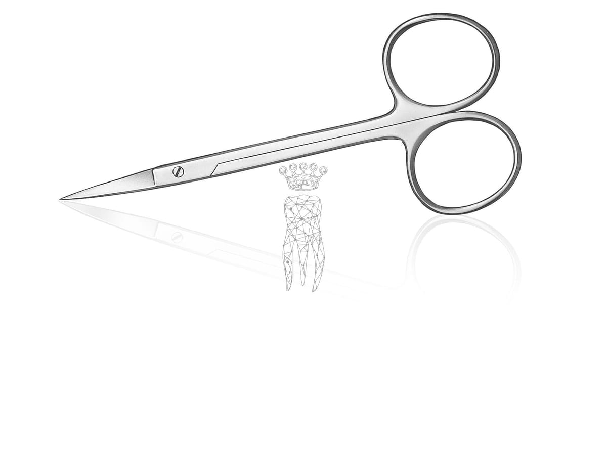 Zahnfleischschere ger. 12cm mit grossen Ringen – Carl Martin, Gingivectomy Knives - Gum Scissors