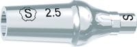 tioLogic® TWINFIT titanium abutment S, conical, GH 2.5 mm, incl. AnoTite screw 346-131-01