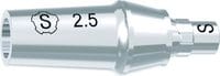 tioLogic® TWINFIT titanium abutment S, platform, GH 2.5 mm, incl. AnoTite screw 346-131-02