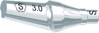 tioLogic® TWINFIT titanium abutment S, conical, GH 3.0 mm, 15°, incl. AnoTite screw 346-136-01