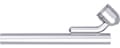 Telescopic tube with ball joint, for Herbst IV 607-125-00