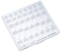 Trays with lids and inserts for band cabinet, Marking: Standard upper bicuspid bands 890-422-00