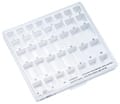 Trays with lids and inserts for band cabinet, Marking: Standard lower molar bands 890-425-00 – DENTAURUM, Zubehör