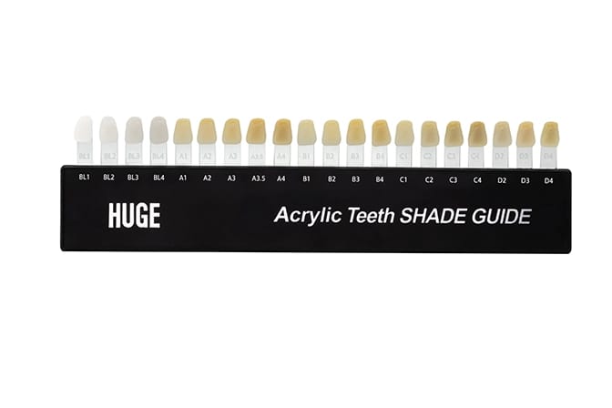 Guide de teintes pour dents composites – Shandong Huge Dental Material Corporation, Gypsum Additives, Die Hardeners and Plaster Removers