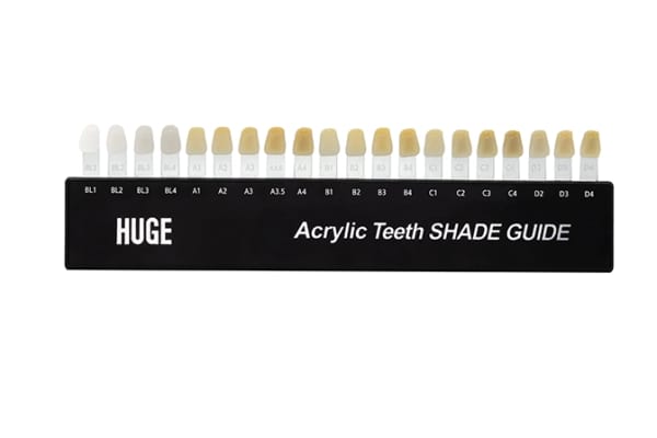 Farbmusterkarte für dentale Kompositzähne