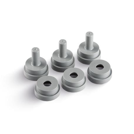 Muffelsystem 100g 13mm mit je 3x Muffelbasis und -lehre 898/118