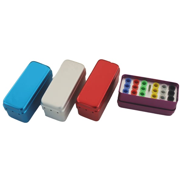 Boîte de désinfection 18 alvéoles pour pointes de gutta-percha (argentée) – Shanghai Ristea Industries Co., Ltd, Trays, Sterilization Containers and Accessories