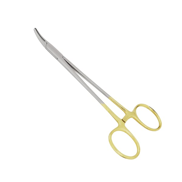 Precision Grasping: 16cm Curved Mayo Hegar Needle Holder TC
