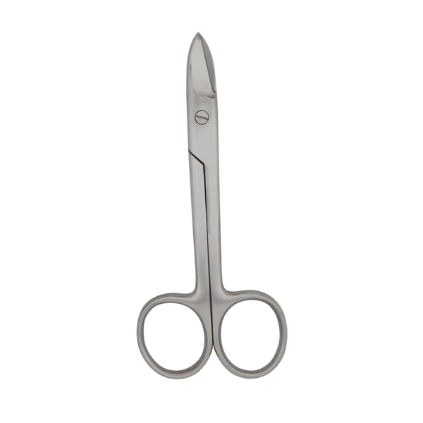 Precision Cuts: 12cm Curved Beebee Crown Surgical Scissors for Dentistry