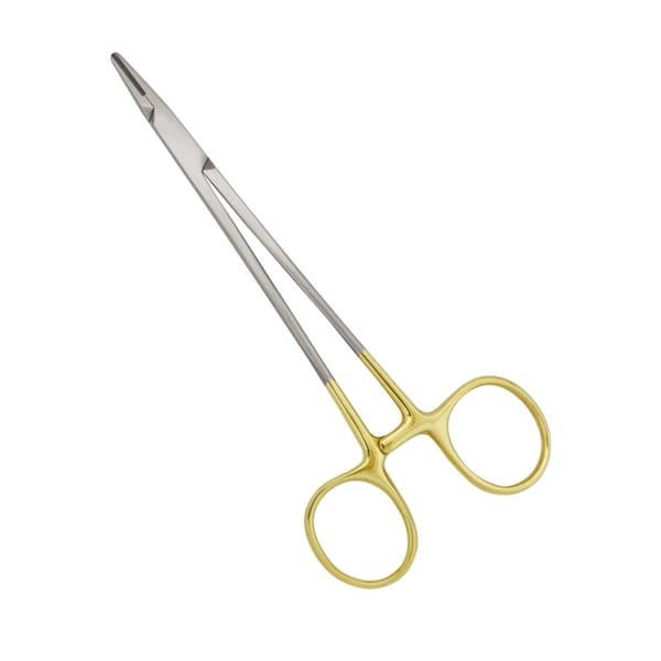 Precision Grasping: 15.5cm Straight Crile Wood Needle Holder TC