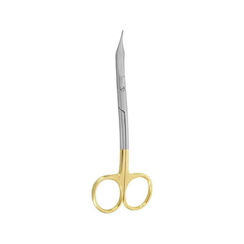 Precision Cuts: 13cm Curved Goldman Fox TC Surgical Scissors – Absolute Sport Srl Skeema Dental Italia, Skalpelle und Zubehör