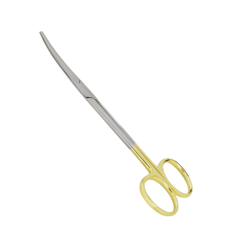 Curved Precision: 14.5cm Metzenbaum Scissors with Tungsten Carbide Inserts – Absolute Sport Srl Skeema Dental Italia, Surgical Instruments