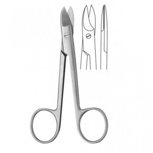 Serrated Precision: Straight Crown Scissor for Dental Excellence