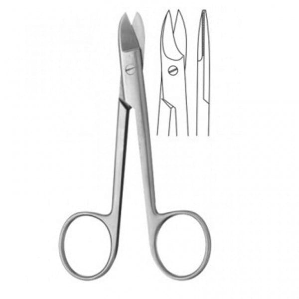 Serrated Precision: Straight Crown Scissor for Dental Excellence