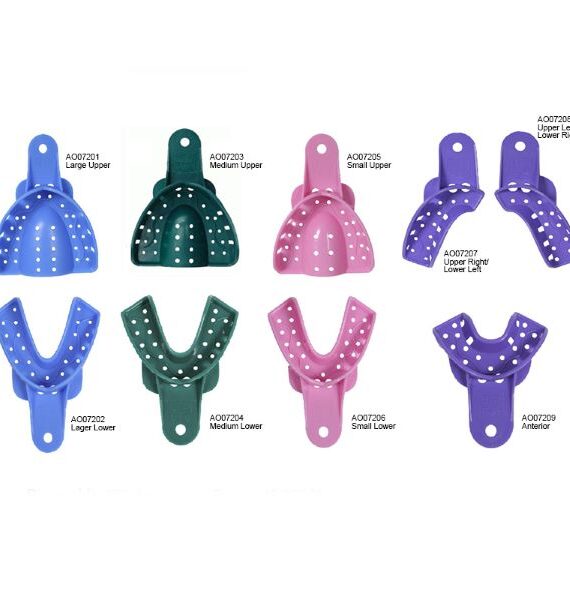 ABS Impression Tray 12 pcs/ pk – THOMSEN DENTAL PTY LTD, Impression Trays & Accessories